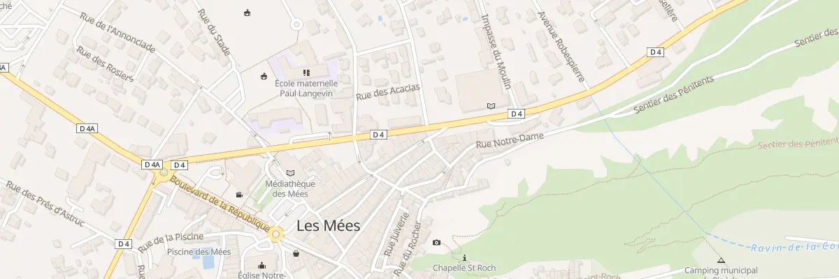 Plan du 29 Rue André Lagier aux Mées