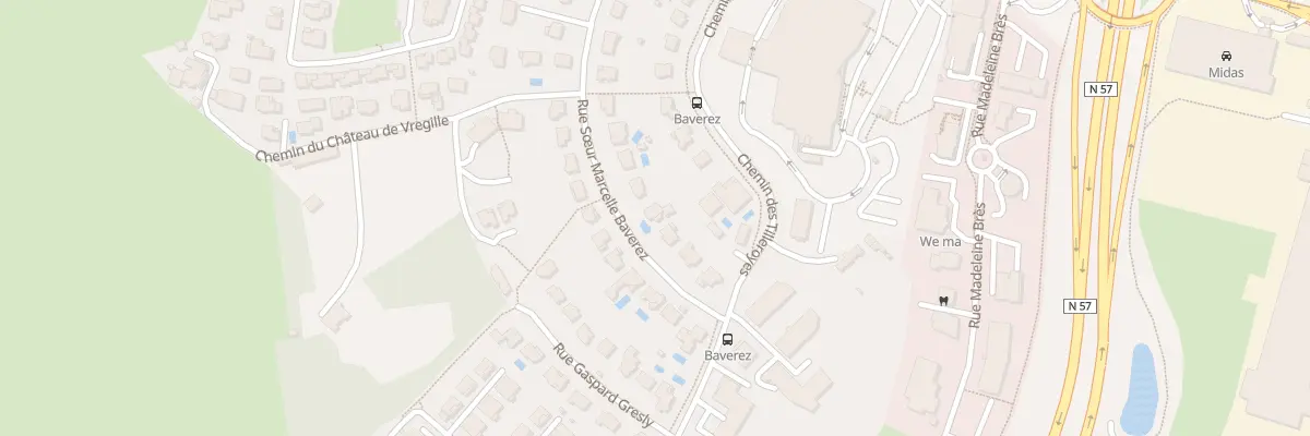 Plan du 8 Rue Soeur Marcelle Baverez à Besançon