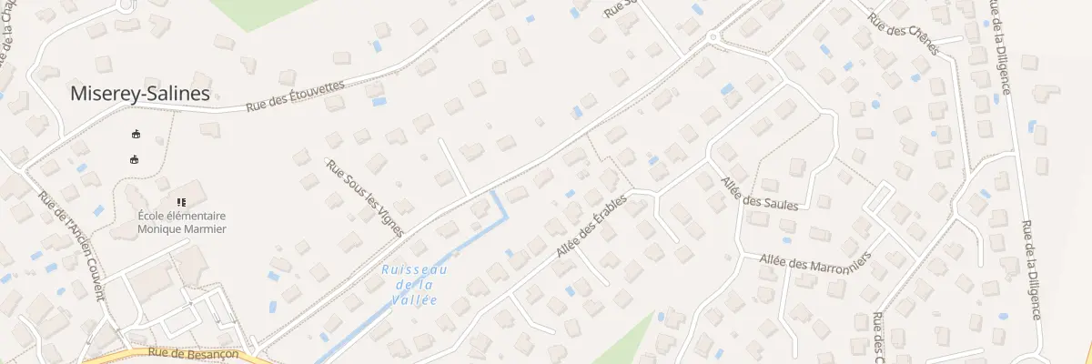 Plan du 20 Rue sous les Vignes à Miserey-Salines