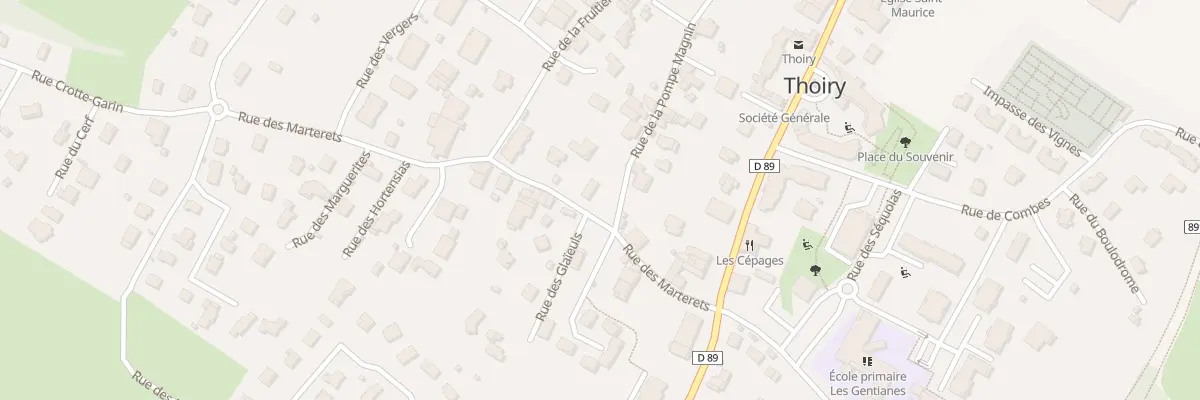 Plan du 140 Rue des Marterets à Thoiry