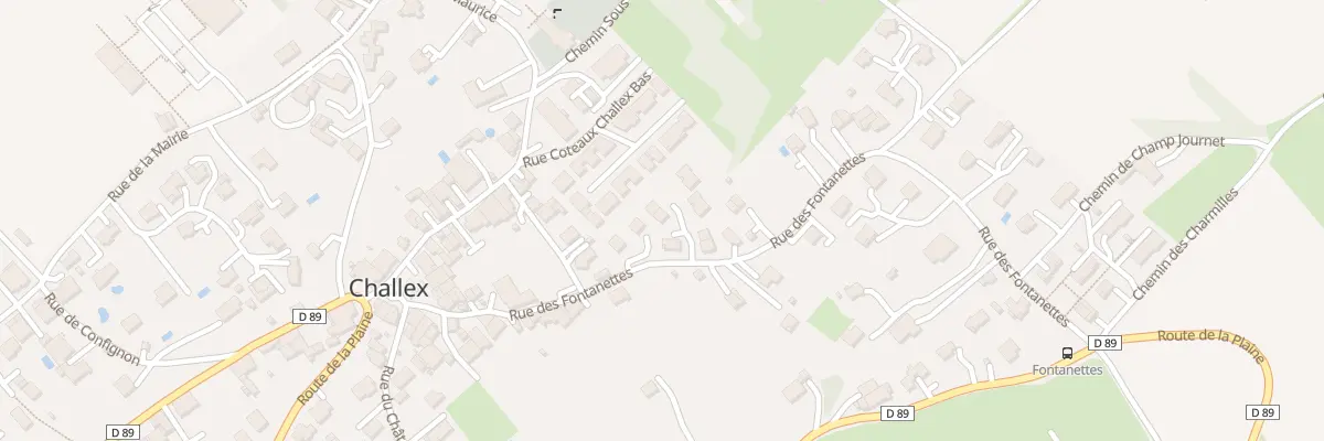 Plan du 201 Rue des Fontanettes à Challex