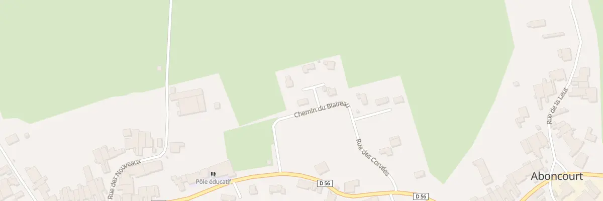 Plan du 10 Che du Blaireau à Aboncourt-Gesincourt