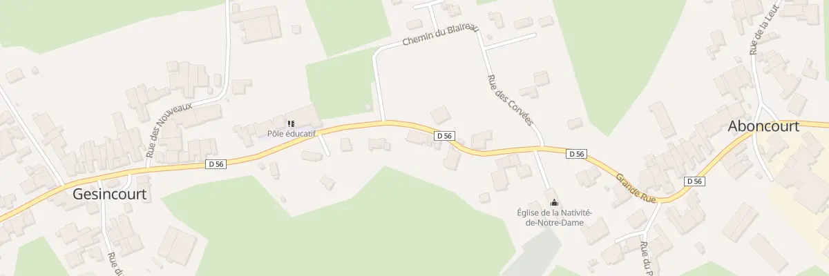 Plan du 30 Gr Grande Rue à Aboncourt-Gesincourt