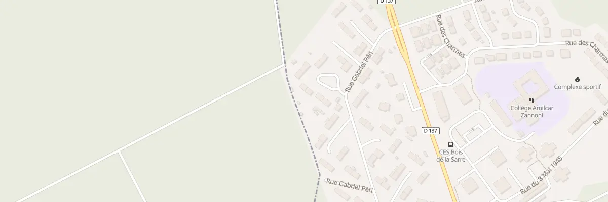 Plan du 43 Rue Gabriel Péri à Homécourt