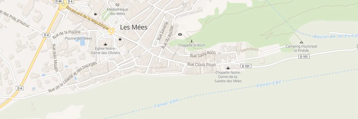 Plan du 47 Rue Clovis Picon aux Mées