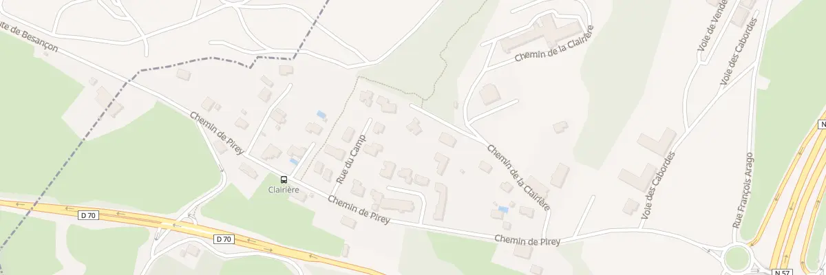 Plan du 7B Che de la Clairière à Besançon