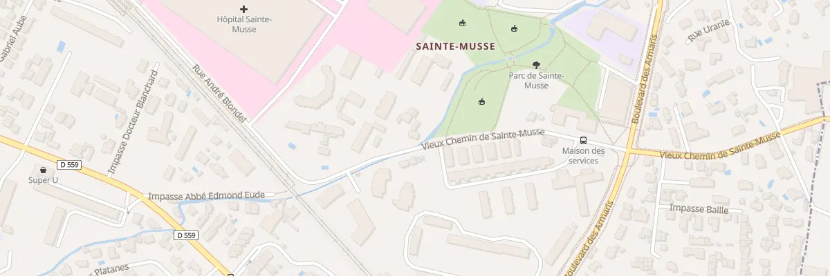 Plan du 1876 Chem Vx Chemin de Sainte Musse à Toulon