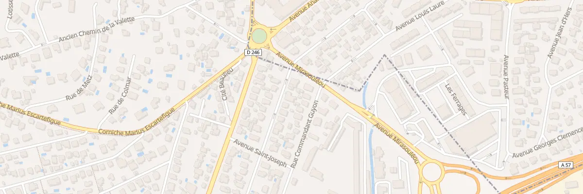 Plan du 61 Av La Bourdonnais à Toulon