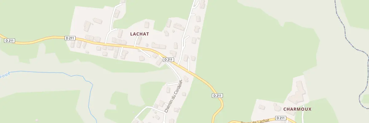 Plan du 2084 Rte de Lachat à Montcel