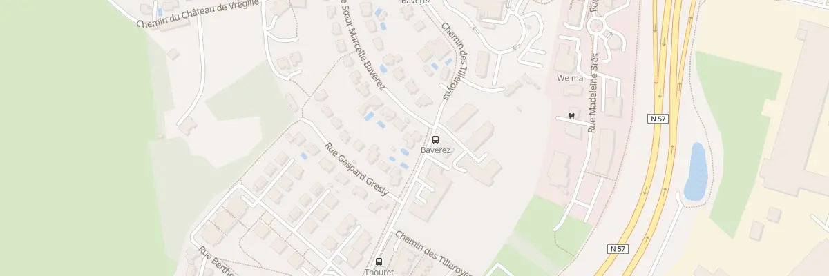 Plan du 1 Rue Soeur Marcelle Baverez à Besançon