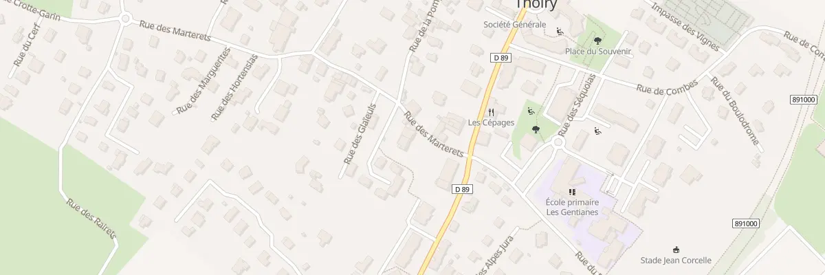 Plan du 65 Rue des Marterets à Thoiry