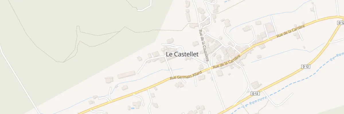 Plan du 4 Pas du Canal au Castellet