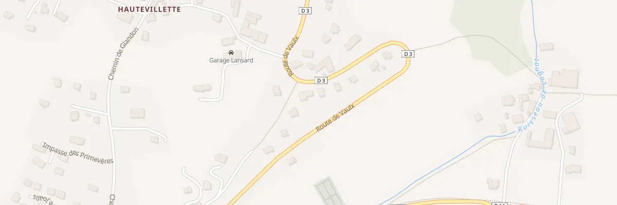 Plan du 831 Rte de Vaulx à Hauteville-sur-Fier