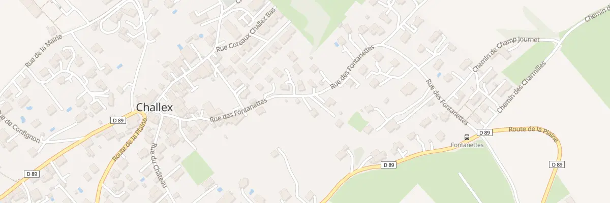Plan du 230 Rue des Fontanettes à Challex