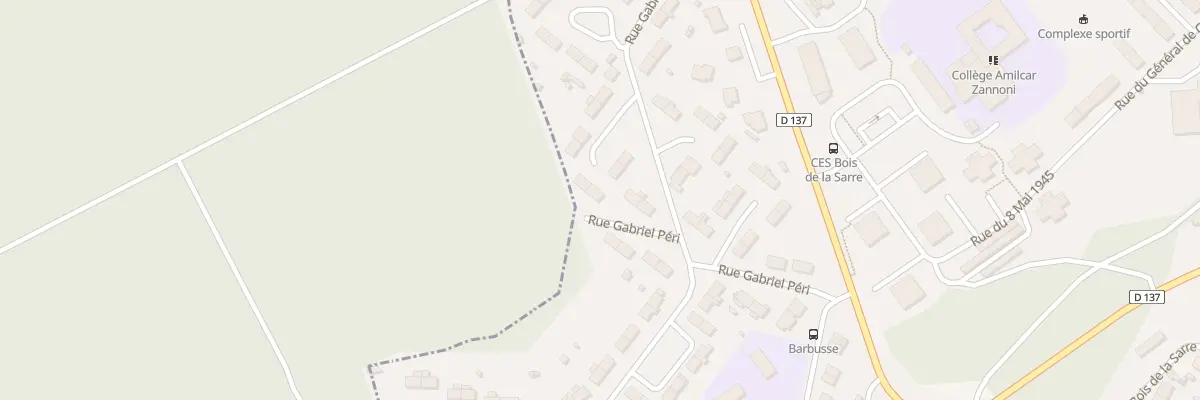Plan du 25 Rue Gabriel Péri à Homécourt
