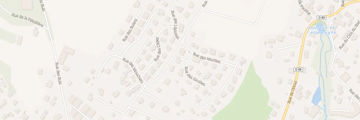 Plan du 5002 Rue des Girolles à Thoiry
