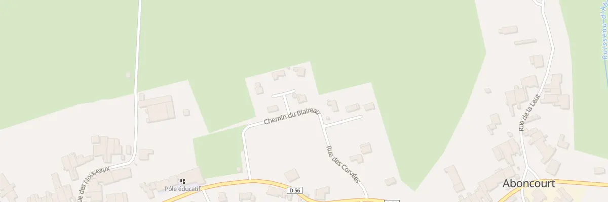 Plan du 2 Che du Blaireau à Aboncourt-Gesincourt