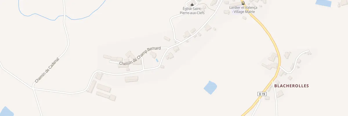 Plan du 35 Che de Champ Bernard à Lardier-et-Valença