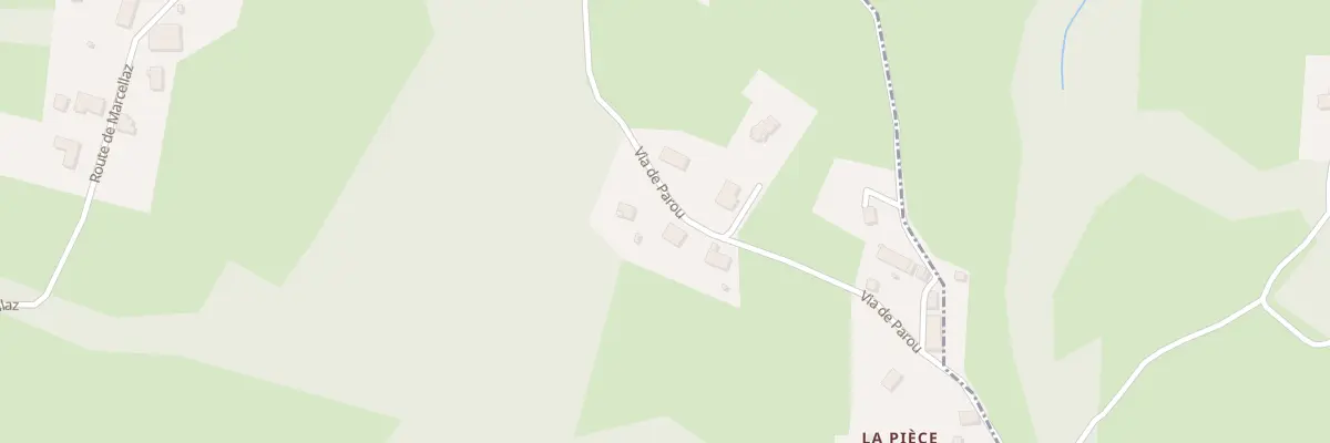 Plan du 846 Via de Parou à Entrelacs