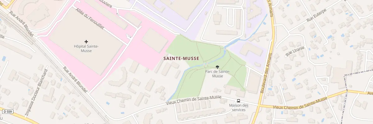 Plan du 1968 Chem Vx Chemin de Sainte Musse à Toulon