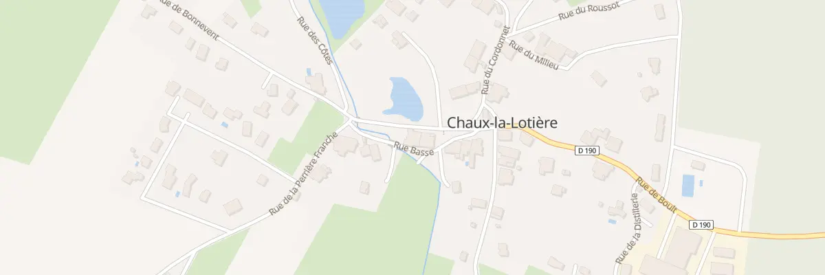 Plan du 1 Rue de Bonnevent à Chaux-la-Lotière