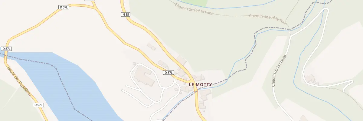 Plan du 5016 Le Motty Haut à Aspres-lès-Corps