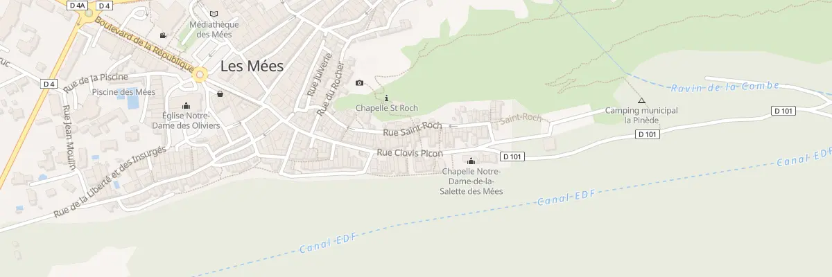 Plan du 65 Rue Clovis Picon aux Mées