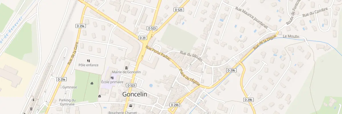 Plan du 1 Rue Porte Paillac à Goncelin