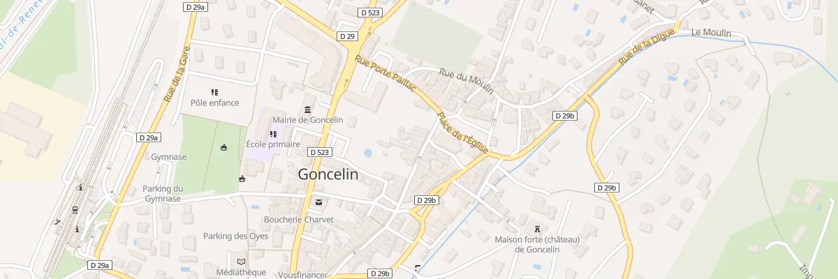 Plan du 5256 Grande Rue à Goncelin