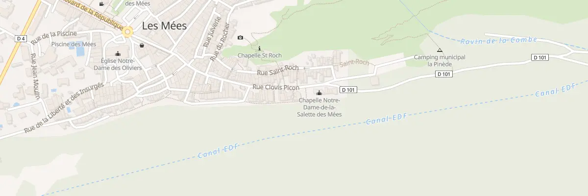 Plan du 7408 Rue Clovis Picon aux Mées