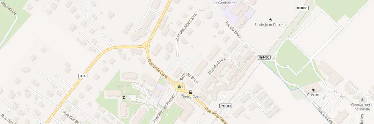 Plan du 500 Rue du Breu à Thoiry