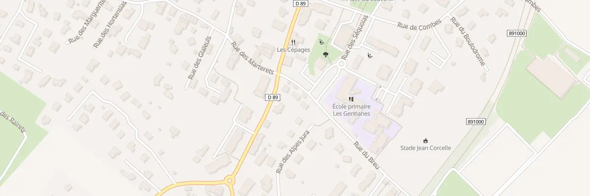 Plan du 46 Rue du Breu à Thoiry