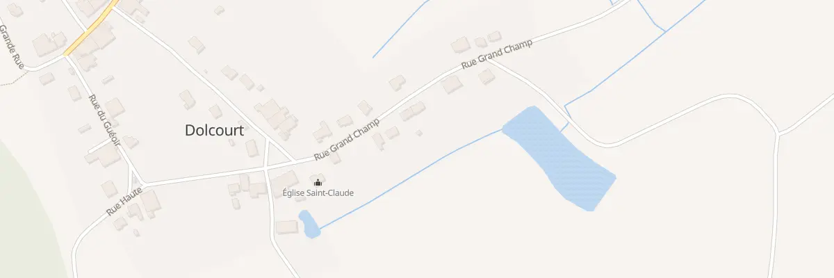 Plan du 24 Rue Grand Champ à Dolcourt