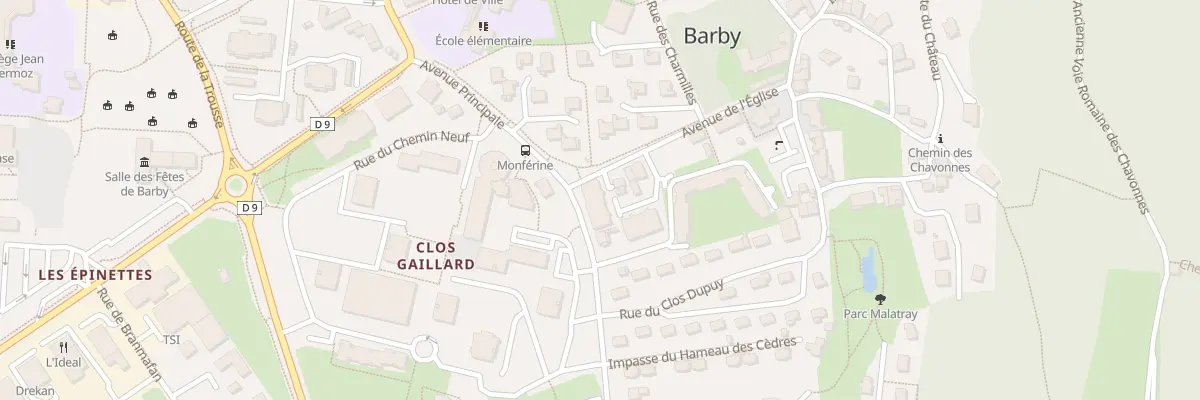 Plan du 64 Av de l’Église à Barby