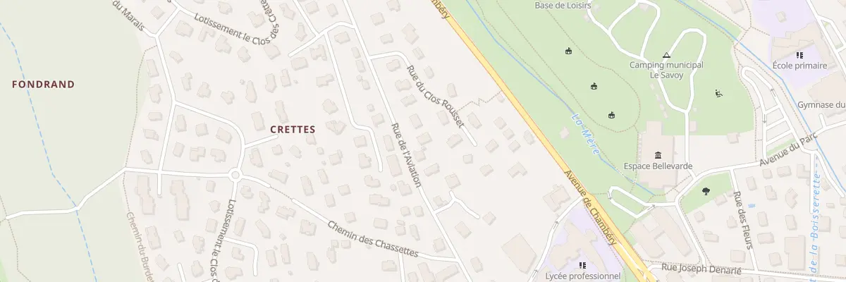 Plan du 274 Rue de l’Aviation à Challes-les-Eaux
