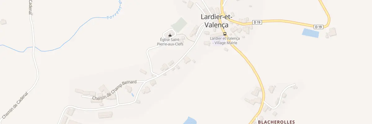 Plan du 5010 Champ Bernard à Lardier-et-Valença