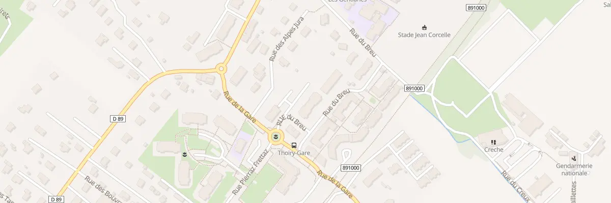 Plan du 464 Rue du Breu à Thoiry