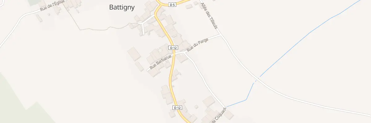 Plan du 2 Rue du Parge à Battigny