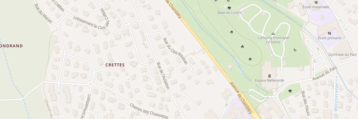 Plan du 104 Rue du Clos Rousset à Challes-les-Eaux