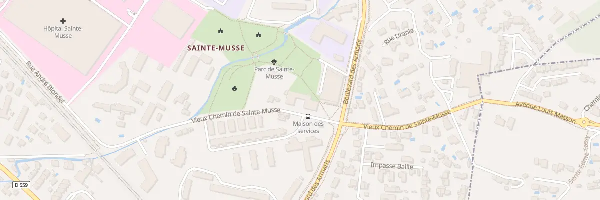 Plan du 1674 Chem Vx Chemin de Sainte Musse à Toulon