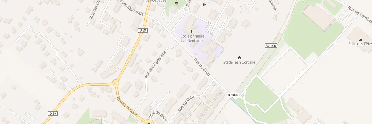 Plan du 156 Rue du Breu à Thoiry