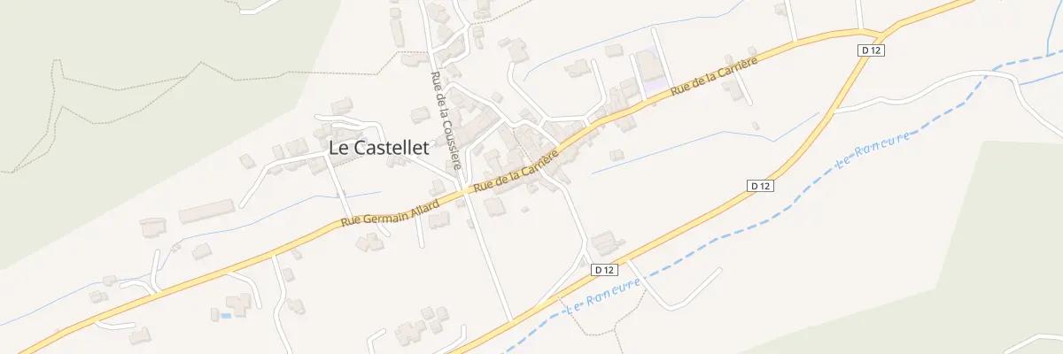 Plan du 14 Rue de la Carrière au Castellet