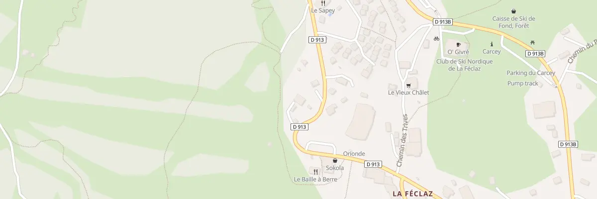 Plan du 599 Rue centrale de la féclaz aux Déserts