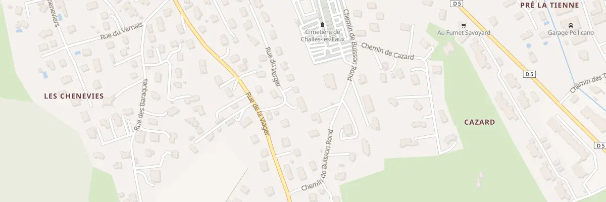 Plan du 46 Rue du Verger à Challes-les-Eaux