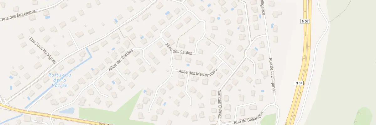 Plan du 7 All des Saules à Miserey-Salines