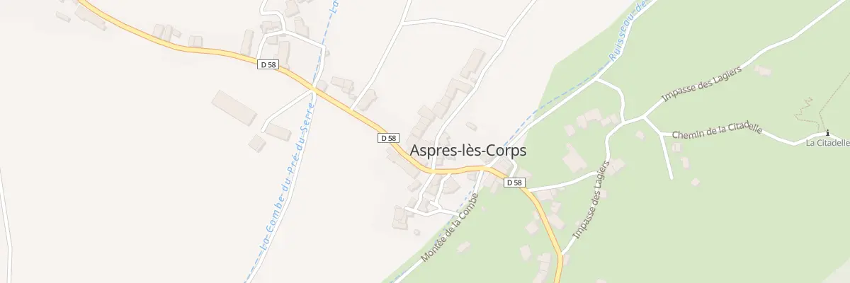 Plan du 5053 La Charriere à Aspres-lès-Corps