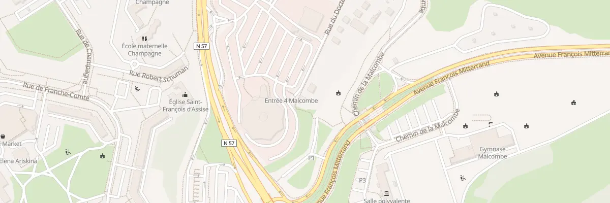 Plan du 69 Rue du Docteur Mouras à Besançon