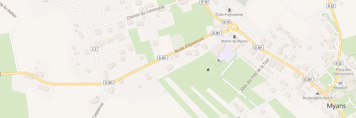 Plan du 179 Rte d’Apremont à Myans