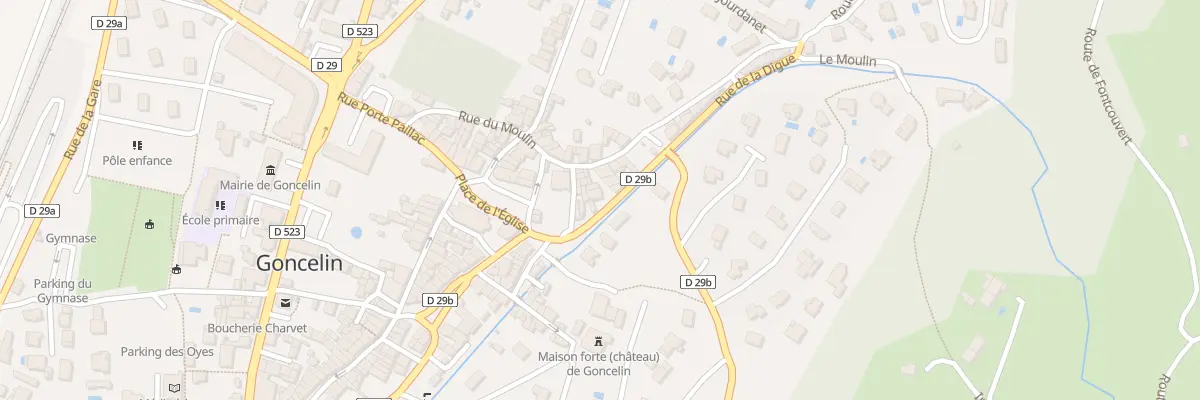 Plan du 1 Rue de la Digue à Goncelin