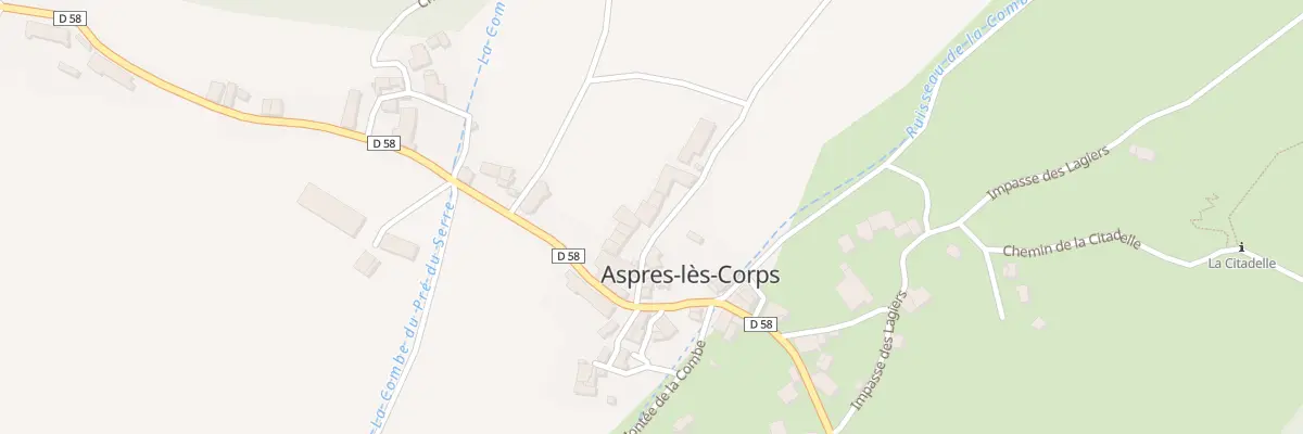 Plan du 5057 La Charriere à Aspres-lès-Corps